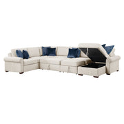 8548BE*6SC15ACLA4 (6)5-Piece Sectional with Reversible Chaise, Pull-out Bed, Hidden Storage and Click Motion Back - 8548BE*6SC15ACLA4