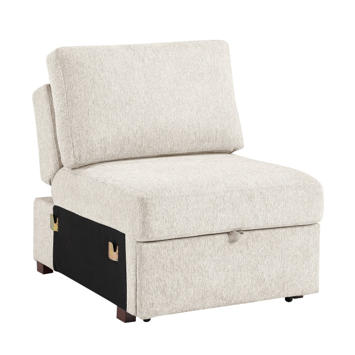 8548BE*6SCACCLA (6)5-Piece Sectional with Reversible Chaise, Pull-out Bed, Hidden Storage and Click Motion Back - 8548BE*6SCACCLA