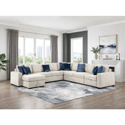 8548BE*6SCACCLA (6)5-Piece Sectional with Reversible Chaise, Pull-out Bed, Hidden Storage and Click Motion Back - 8548BE*6SCACCLA