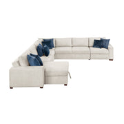 8548BE*6SCACCLA (6)5-Piece Sectional with Reversible Chaise, Pull-out Bed, Hidden Storage and Click Motion Back - 8548BE*6SCACCLA
