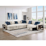 8548BE*6SCACCLA2 (6)5-Piece Sectional with Reversible Chaise, Pull-out Bed, Hidden Storage and Click Motion Back - 8548BE*6SCACCLA2