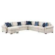 8548BE*6SCACCLA4 (6)5-Piece Sectional with Reversible Chaise, Pull-out Bed, Hidden Storage and Click Motion Back - 8548BE*6SCACCLA4