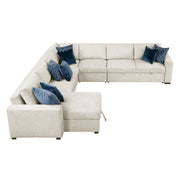 8548BE*6VC2ACR2ACLACA (6)5-Piece Sectional with Reversible Chaise, Pull-out Bed and Hidden Storage - 8548BE*6VC2ACR2ACLACA