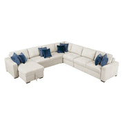 8548BE*6VCCR22AACA (6)5-Piece Sectional with Convertible and Reversible Chaise,  Hidden Storage, Click Motion Back - 8548BE*6VCCR22AACA