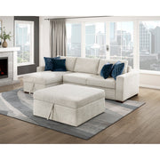 8548BE-OT Storage Ottoman with Casters - 8548BE-OT