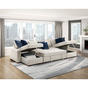 8548BE-VCCL Convertible Armless Storage Chaise with Click Motion Back - 8548BE-VCCL