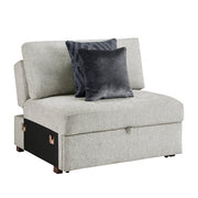 8548GY-215ACLA* (2)Convertible Chair and a half with Pull-out Bed, Click Motion Back and Two Track Arms - 8548GY-215ACLA*