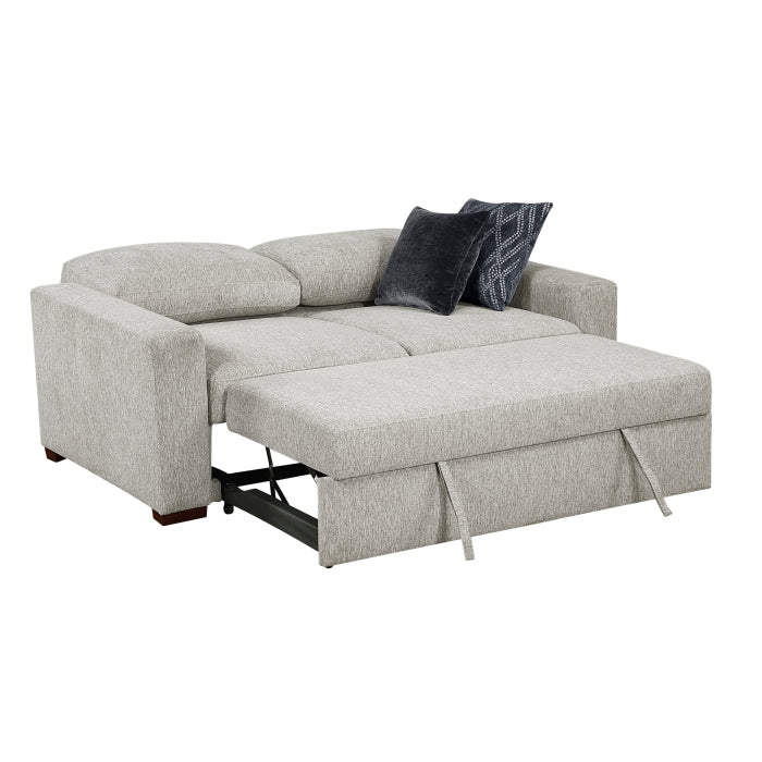 8548GY*22ACLA Love Seat with Pull-out Bed and Click Motion Back - 8548GY*22ACLA