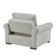 8548GY-2ACCLA4* Convertible Chair with Pull-out Bed, Click Motion Back and Two Roll Arms - 8548GY-2ACCLA4*
