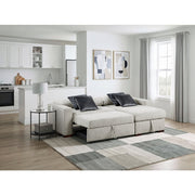 8548GY*3VC15ACLA 2-Piece Sectional with Reversible Chaise, Pull-out Bed and Hidden Storage, Click Motion Back - 8548GY*3VC15ACLA