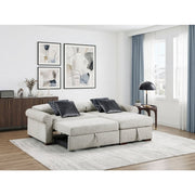 8548GY*3VC15ACLA4 2-Piece Sectional with Reversible Chaise, Pull-out Bed and Hidden Storage, Click Motion Back - 8548GY*3VC15ACLA4