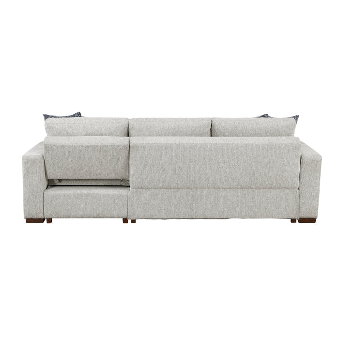 8548GY*3VC2AA 2-Piece Sectional with Convertible and Reversible Chaise,  Hidden Storage, Click Motion Back - 8548GY*3VC2AA