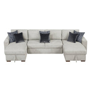 8548GY*42VC2AA 3-Piece Sectional with Convertible and Reversible Chaise,  Hidden Storage, Click Motion Back - 8548GY*42VC2AA