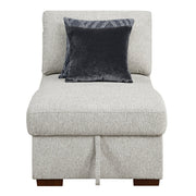 8548GY*42VC2AA 3-Piece Sectional with Convertible and Reversible Chaise,  Hidden Storage, Click Motion Back - 8548GY*42VC2AA
