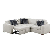 8548GY*4SC15ACLA (4)3-Piece Sectional with Pull-out Bed and Click Motion Back - 8548GY*4SC15ACLA