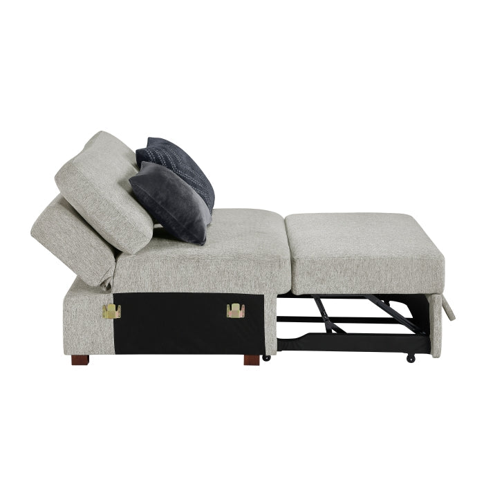 8548GY*4SC15ACLA4 (4)3-Piece Sectional with Pull-out Bed and Click Motion Back - 8548GY*4SC15ACLA4