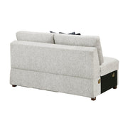 8548GY*4SC15ACLA4 (4)3-Piece Sectional with Pull-out Bed and Click Motion Back - 8548GY*4SC15ACLA4