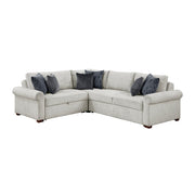 8548GY*4SC15ACLA4 (4)3-Piece Sectional with Pull-out Bed and Click Motion Back - 8548GY*4SC15ACLA4