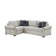 8548GY*4SCACCLA4 3-Piece Sectional with Pull-out Bed and Click Motion Back - 8548GY*4SCACCLA4
