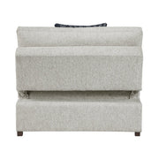 8548GY*4VC15ACLA2 (4)3-Piece Sectional with Two Reversible Chaises, Pull-out Bed, Hidden Storage, Click Motion Back and Two Arms with Shelves and Charging Ports - 8548GY*4VC15ACLA2