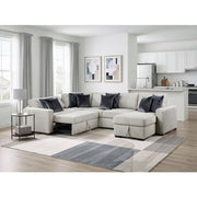 8548GY*5SC15ACLA 4-Piece Sectional with Reversible Chaise, Pull-out Bed, Hidden Storage and Click Motion Back - 8548GY*5SC15ACLA