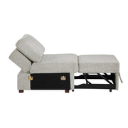 8548GY*5SCACCLA4 (5)4-Piece Sectional with Reversible Chaise, Pull-out Bed, Hidden Storage and Click Motion Back - 8548GY*5SCACCLA4