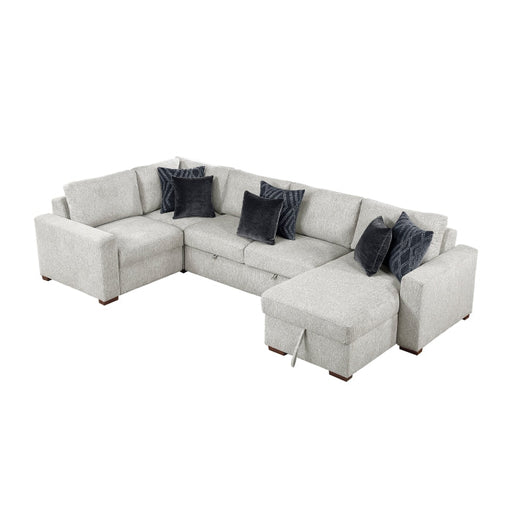 8548GY*5VC2ACLCRACA (5)4-Piece Sectional with Reversible Chaise, Pull-out Bed and Hidden Storage - 8548GY*5VC2ACLCRACA
