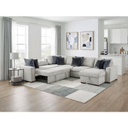 8548GY*5VC2ACR2ACLA 4-Piece Sectional with Reversible Chaise, Pull-out Bed and Hidden Storage - 8548GY*5VC2ACR2ACLA