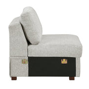 8548GY*5VC2ACRACA (5)4-Piece Sectional with Convertible and Reversible Chaise,  Hidden Storage, Click Motion Back - 8548GY*5VC2ACRACA