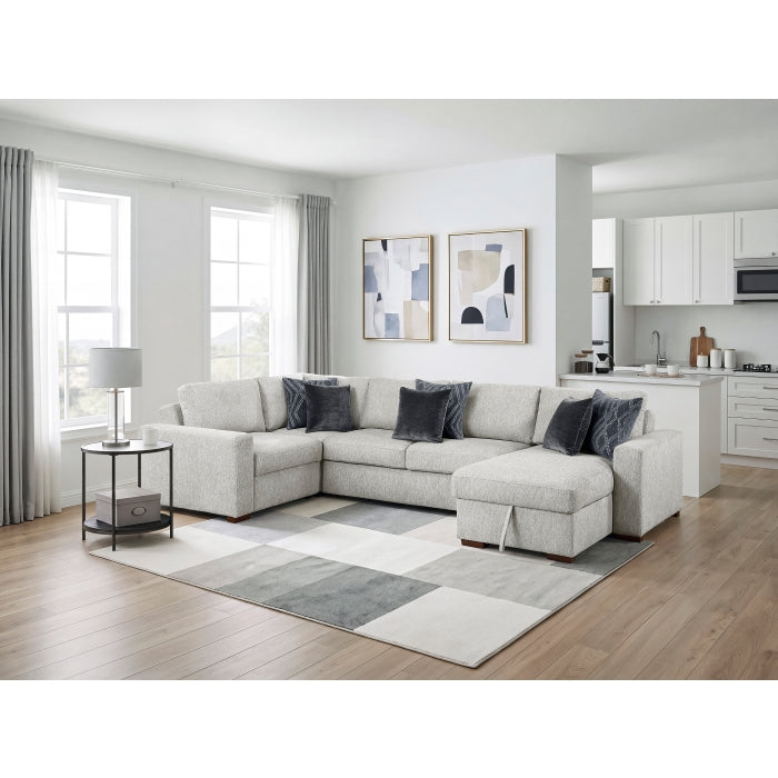 8548GY*5VC2ACRACA (5)4-Piece Sectional with Convertible and Reversible Chaise,  Hidden Storage, Click Motion Back - 8548GY*5VC2ACRACA