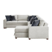 8548GY*6SC15ACLA 5-Piece Sectional with Reversible Chaise, Pull-out Bed, Hidden Storage and Click Motion Back - 8548GY*6SC15ACLA