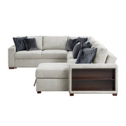 8548GY*6SC15ACLA2 5-Piece Sectional with Reversible Chaise, Pull-out Bed, Hidden Storage and Click Motion Back - 8548GY*6SC15ACLA2