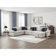 8548GY*6SC15ACLA4 5-Piece Sectional with Reversible Chaise, Pull-out Bed, Hidden Storage and Click Motion Back - 8548GY*6SC15ACLA4