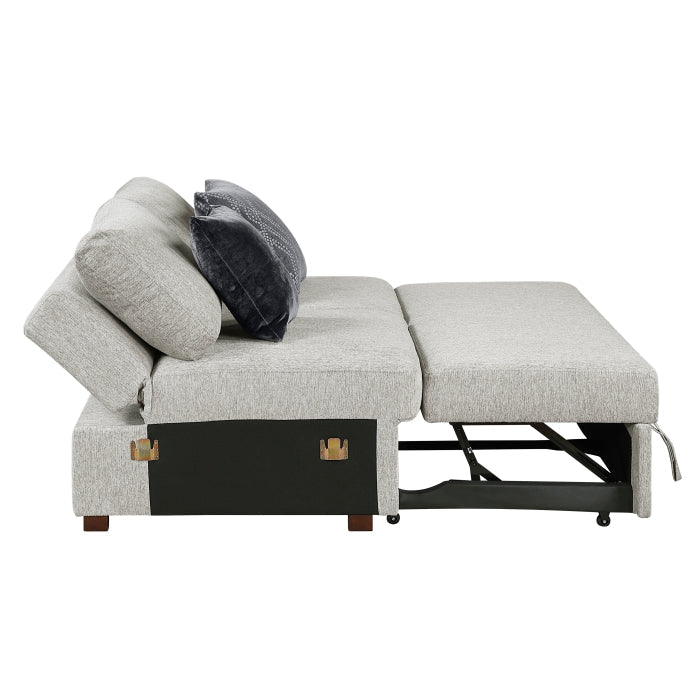 8548GY*6SCACCLA 5-Piece Sectional with Reversible Chaise, Pull-out Bed, Hidden Storage and Click Motion Back - 8548GY*6SCACCLA