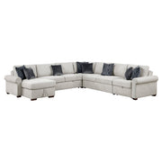 8548GY*6SCACCLA4 5-Piece Sectional with Reversible Chaise, Pull-out Bed, Hidden Storage and Click Motion Back - 8548GY*6SCACCLA4