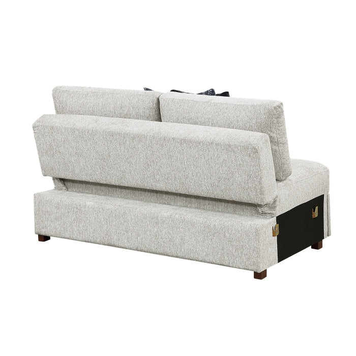8548GY*6SCACCLA4 5-Piece Sectional with Reversible Chaise, Pull-out Bed, Hidden Storage and Click Motion Back - 8548GY*6SCACCLA4