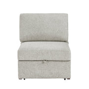8548GY*6SCACCLA4 5-Piece Sectional with Reversible Chaise, Pull-out Bed, Hidden Storage and Click Motion Back - 8548GY*6SCACCLA4