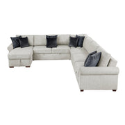 8548GY*6SCACCLA4 5-Piece Sectional with Reversible Chaise, Pull-out Bed, Hidden Storage and Click Motion Back - 8548GY*6SCACCLA4