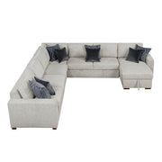 8548GY*6VC2ACR2ACLACA (6)5-Piece Sectional with Reversible Chaise, Pull-out Bed and Hidden Storage - 8548GY*6VC2ACR2ACLACA