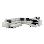 8548GY*6VC2ACR2ACLACA (6)5-Piece Sectional with Reversible Chaise, Pull-out Bed and Hidden Storage - 8548GY*6VC2ACR2ACLACA