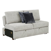 8548GY*7VC2ACR2ACLACAOT 6-Piece Sectional with Reversible Chaise, Pull-out Bed and Ottoman - 8548GY*7VC2ACR2ACLACAOT