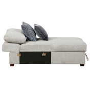 8548GY*7VC2ACR2ACLACAOT 6-Piece Sectional with Reversible Chaise, Pull-out Bed and Ottoman - 8548GY*7VC2ACR2ACLACAOT