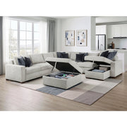 8548GY*7VC2ACR2ACLACAOT 6-Piece Sectional with Reversible Chaise, Pull-out Bed and Ottoman - 8548GY*7VC2ACR2ACLACAOT