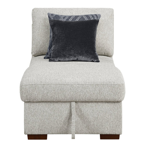 8548GY-VCCL Convertible Armless Storage Chaise with Click Motion Back - 8548GY-VCCL
