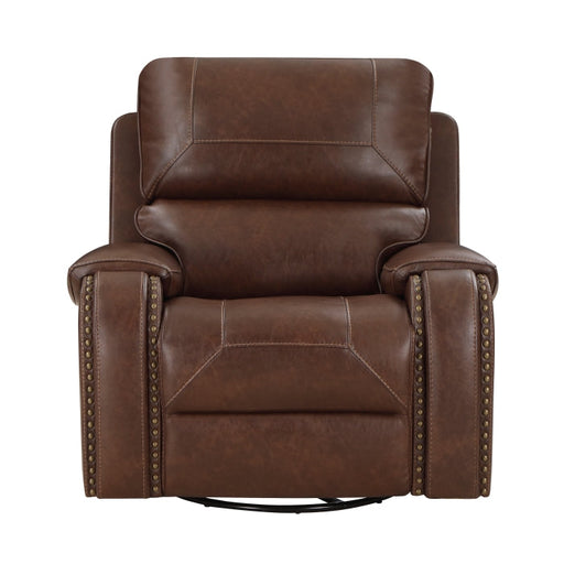 8549BRW-1 Swivel Glider Reclining Chair - 8549BRW-1