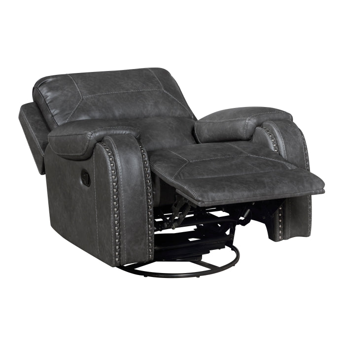 8549GRY-1 Swivel Glider Reclining Chair - 8549GRY-1