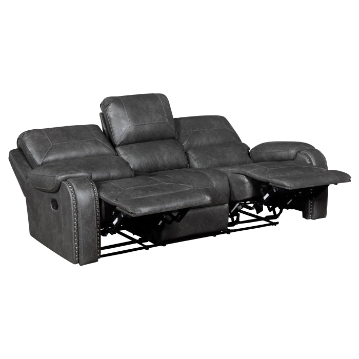 8549GRY*2 2pc Set: Sofa, Love - 8549GRY*2