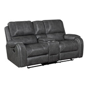 8549GRY*2 2pc Set: Sofa, Love - 8549GRY*2