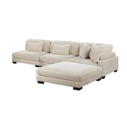 8555BE*2AC1CROT (4)4-Piece Modular Sectional with Ottoman - 8555BE*2AC1CROT