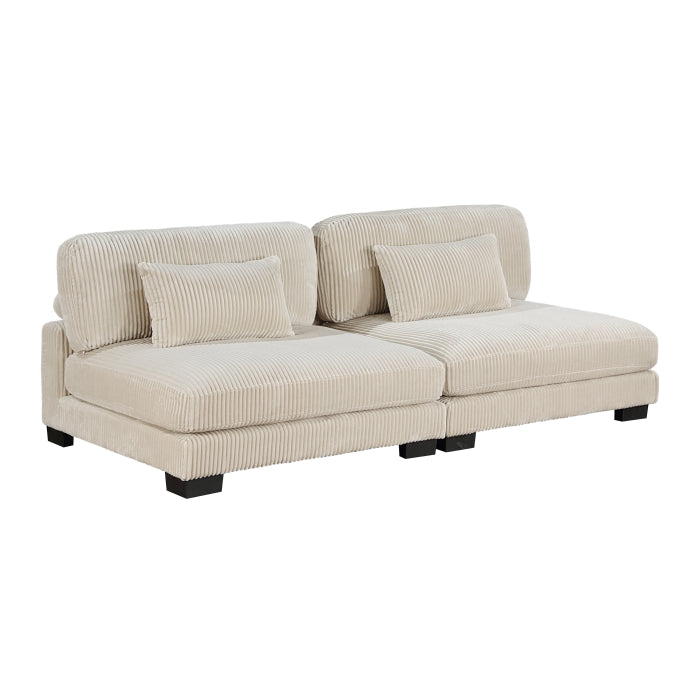 8555BE*2AC1CROT (4)4-Piece Modular Sectional with Ottoman - 8555BE*2AC1CROT